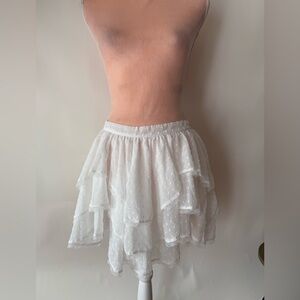 Dolls Kill Sugar Thrillz RUMOR HAS IT RUFFLED MINI SKIRT